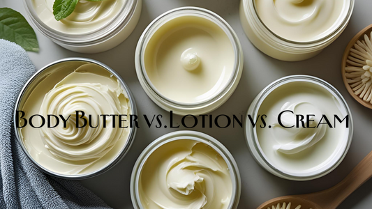 Body Butter vs. Lotion vs. Cream